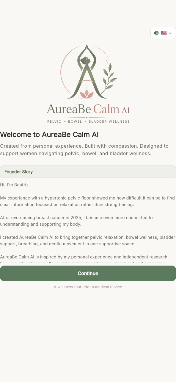 AureaBe Calm AI app preview